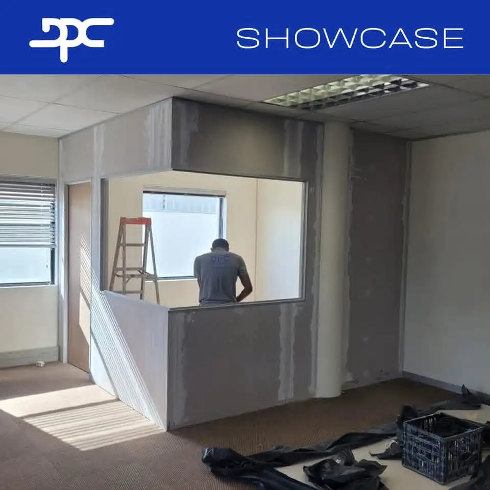 Interior project area before finishing work was completed