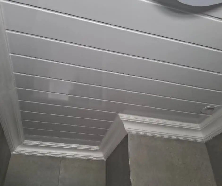 Gypsum ceiling board installation project